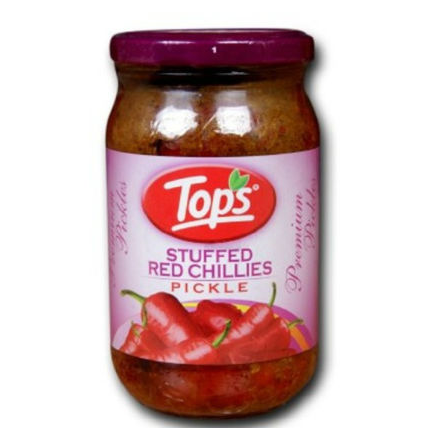 Tops Gold Stuffed Red Chilli Pickle